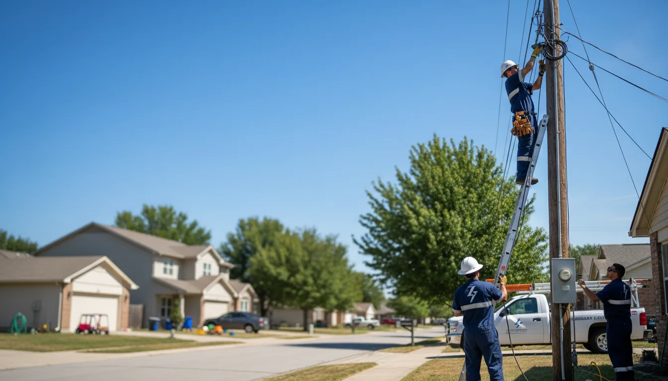 Residential electrician providing installation services in Beallsville, PA